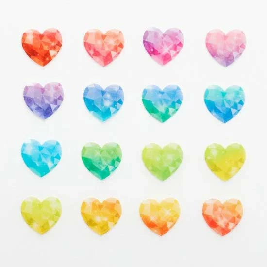 Brooming Heart Washi Roll Sticker Bande