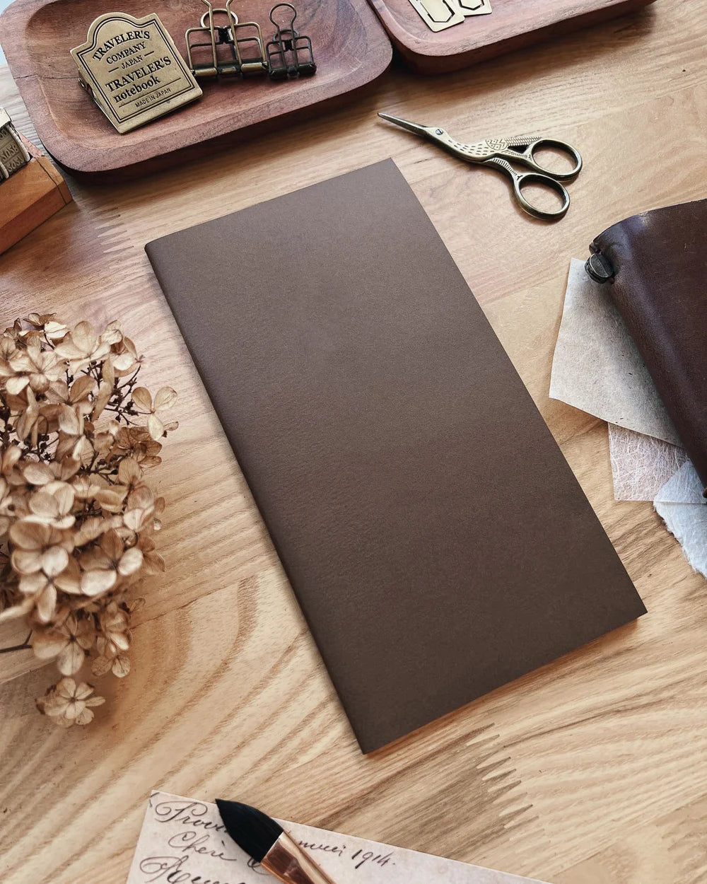 Sarica Studio Chestnut Brown Notebook (Standard TN Size)