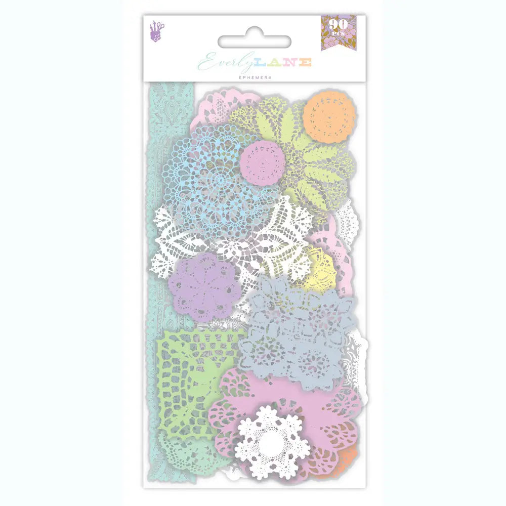 Fancy Pants Designs Ephemera - Everly Lane - Clear Lace