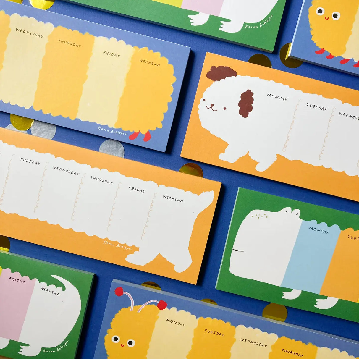 Karen Schipper - Colin Caterpillar Weekly Desk Planner