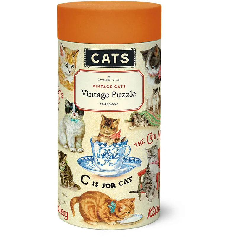 Cavallini & Co 1,000 Piece Puzzle - Vintage Cats