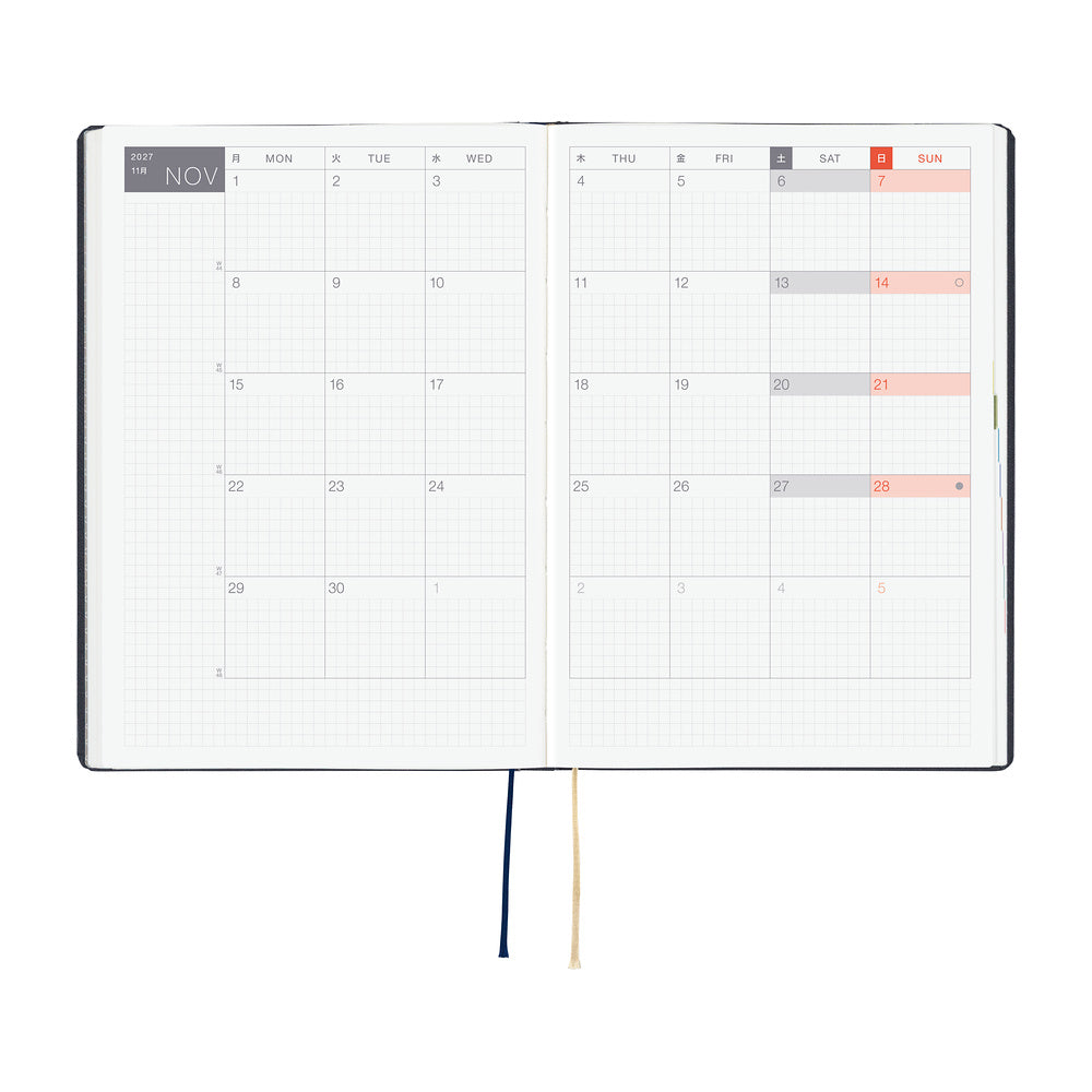 Hobonichi Techo HON A5 - Slash (Navy)