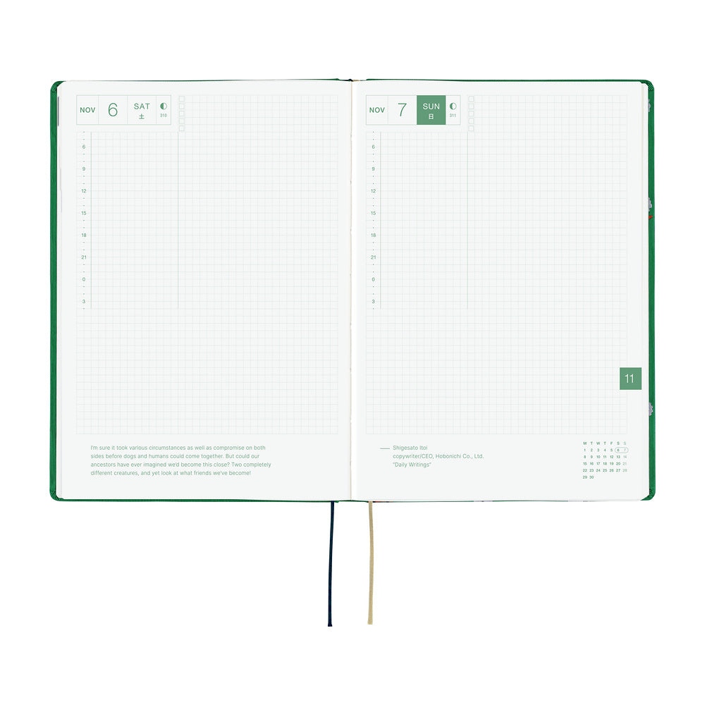 Hobonichi Techo HON A5 - Bow & Tie: Sheep Sheep Sheep