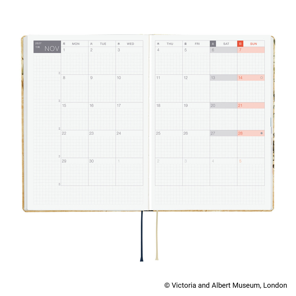 Hobonichi Techo HON A5 - V&A Series: Vine