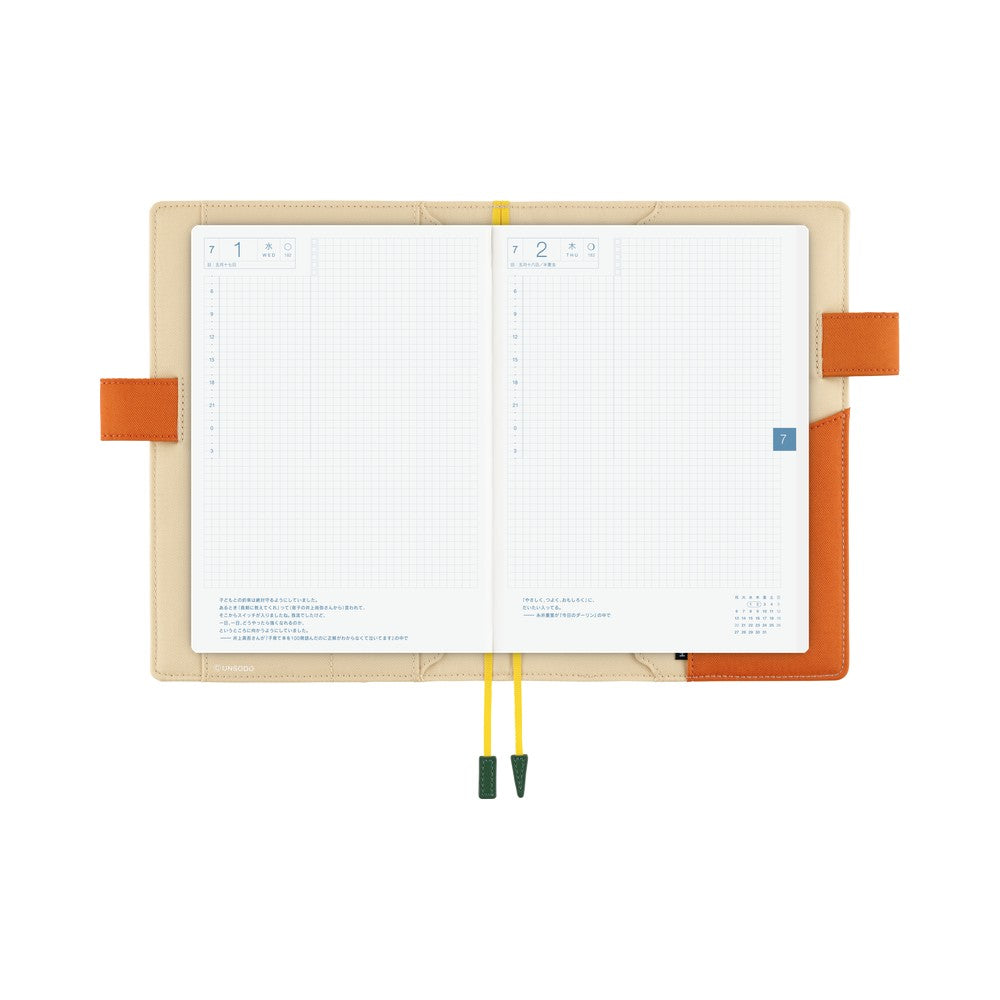 Hobonichi Techo A5 Cover - Unsodo Bijutsukai (Wild Rabbits)