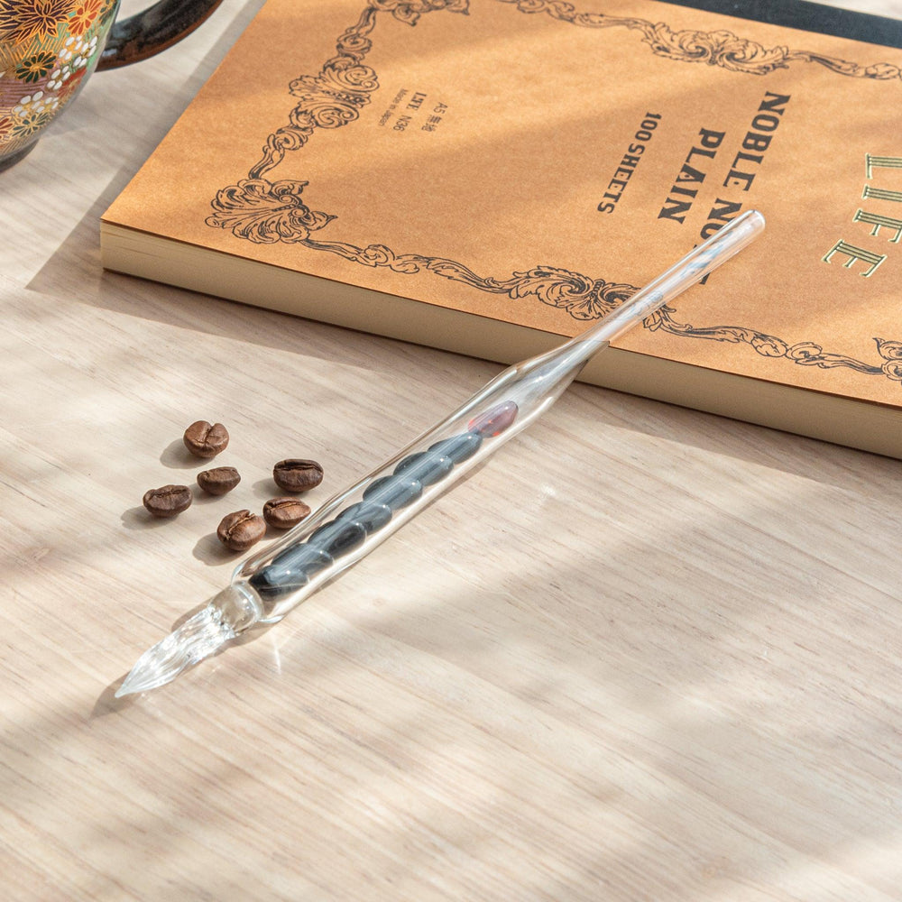 City Roast Coffee Beans Glass Dip Pen