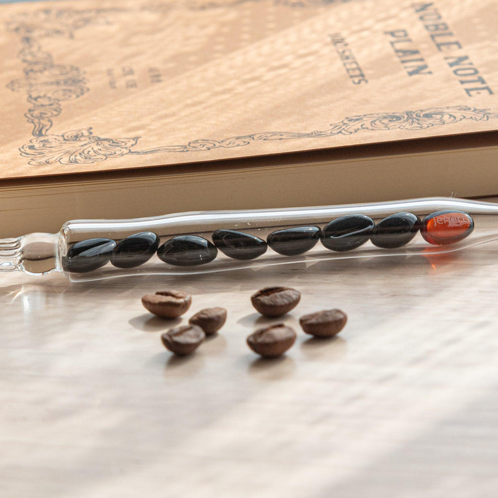 City Roast Coffee Beans Glass Dip Pen
