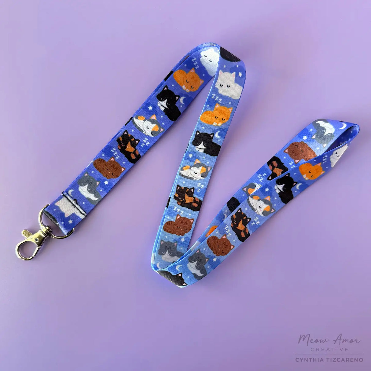 Meow Amor Creative - Sleepy Cats Lanyard