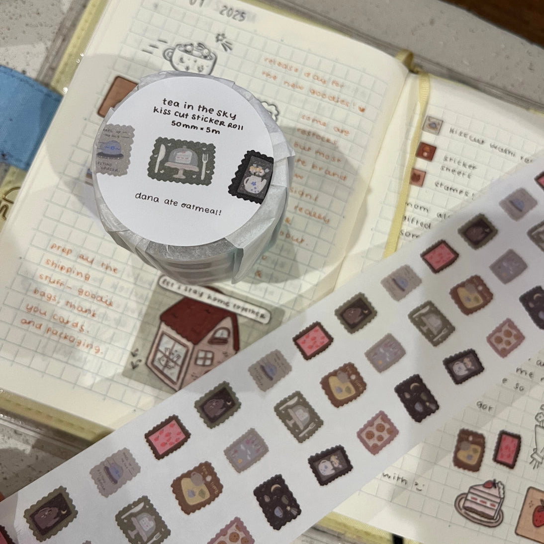 Washi sticker roll - it's like endless stickers, sort of!
Measurements: 50 mm x 5m