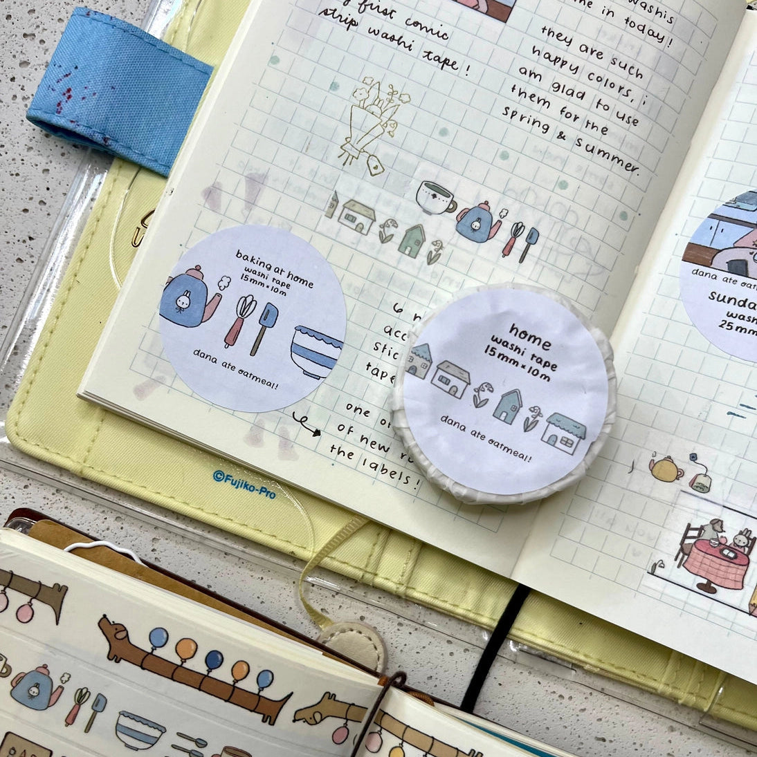 enjoy the comfort of home ♡
15 mm x 10m washi tape