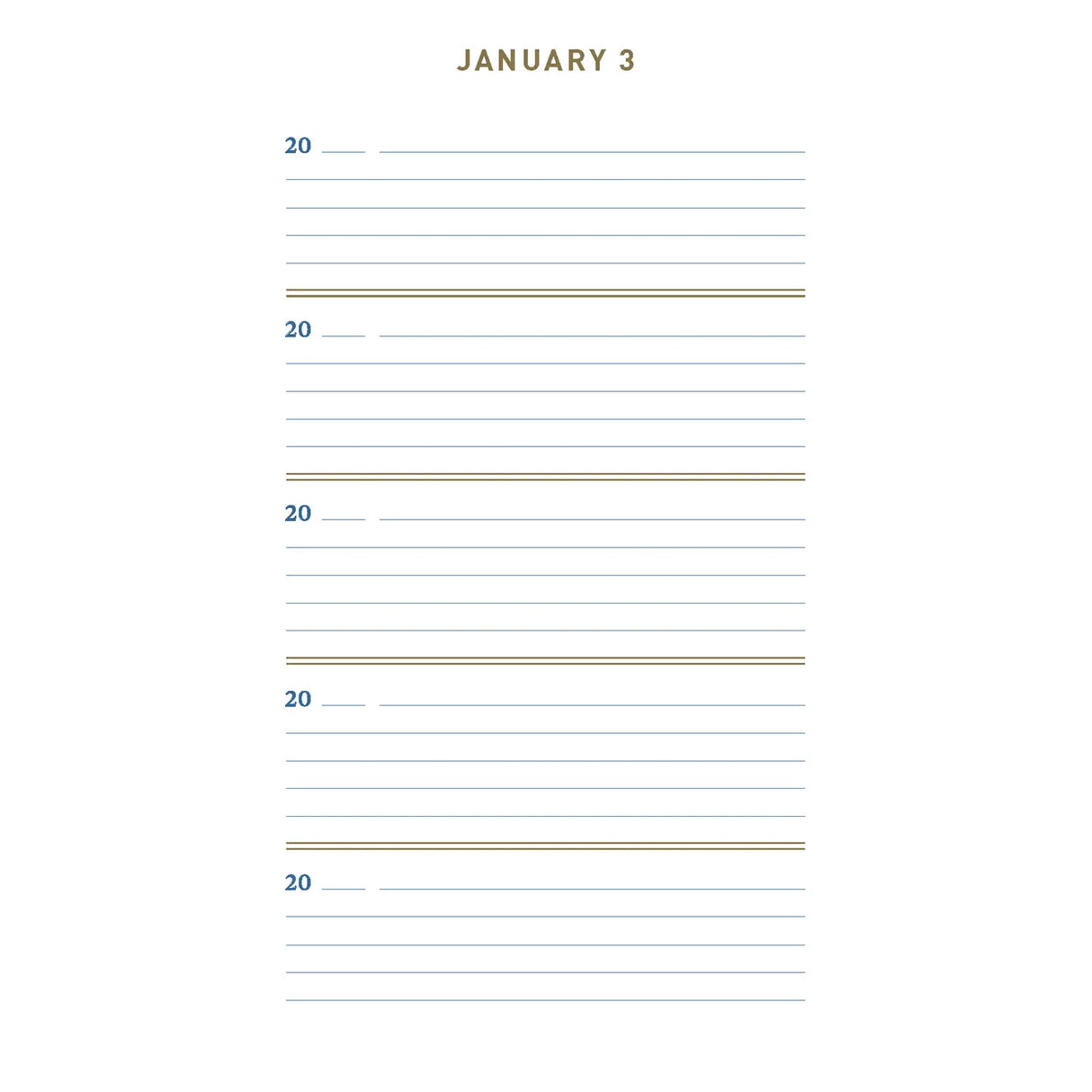Denim One Line A Day Journal