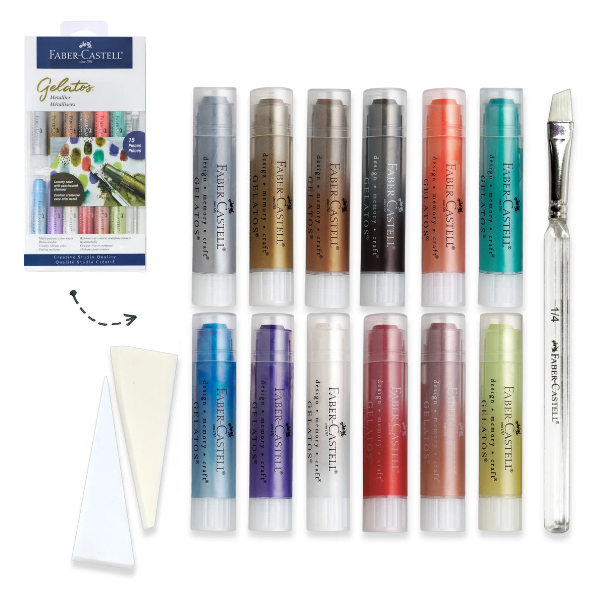 Gelatos, Metallics - 15-Piece Set