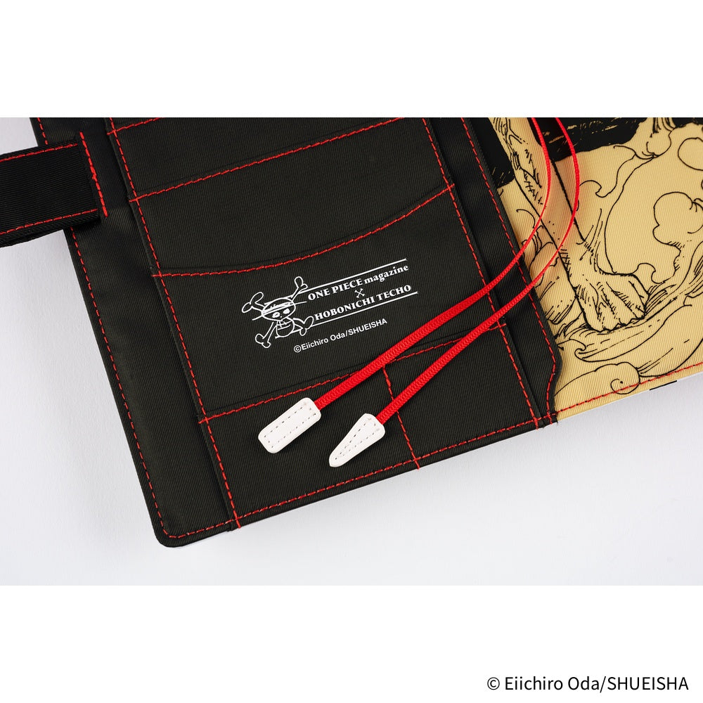 Hobonichi Techo A5 Cover - ONE PIECE magazine Straw Hat Luffy (Black)