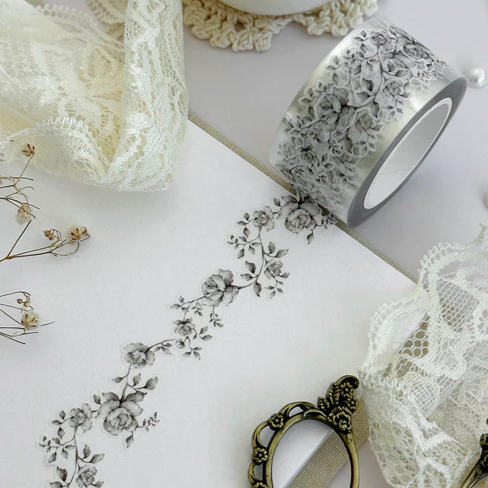 ♡ 23 - 27mm wide
♡ die cut washi is very delicate, careful when unraveling!
♡ all washi is 10m long