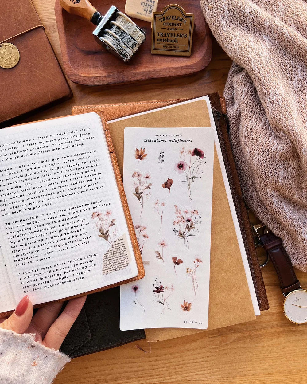Sarica Studio Midautumn Wildflowers Stickers
