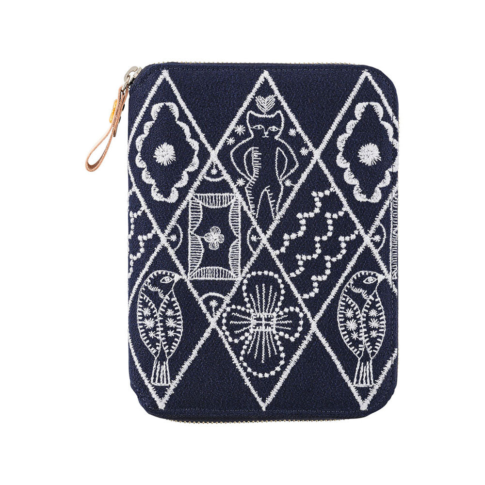 Hobonichi 2025 A6 Cover - mina perhonen: symphony (Navy)