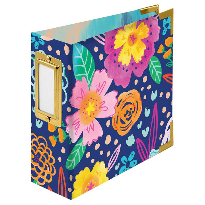 Álbum Floral de Paige Evans con anilla en D de 4" x 4"