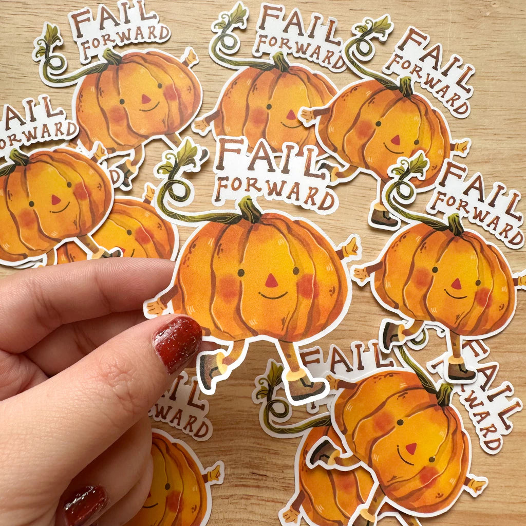 PaperaicaShop Fail Forward Vinyl Sticker