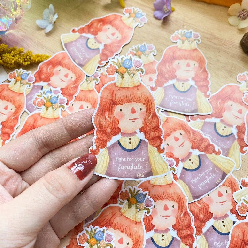 PaperaicaShop Fight for your Fairytale Vinyl Sticker