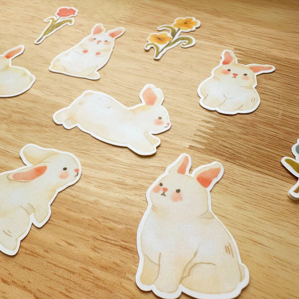 PaperaicaShop Spring Bunnies Sticker Pack