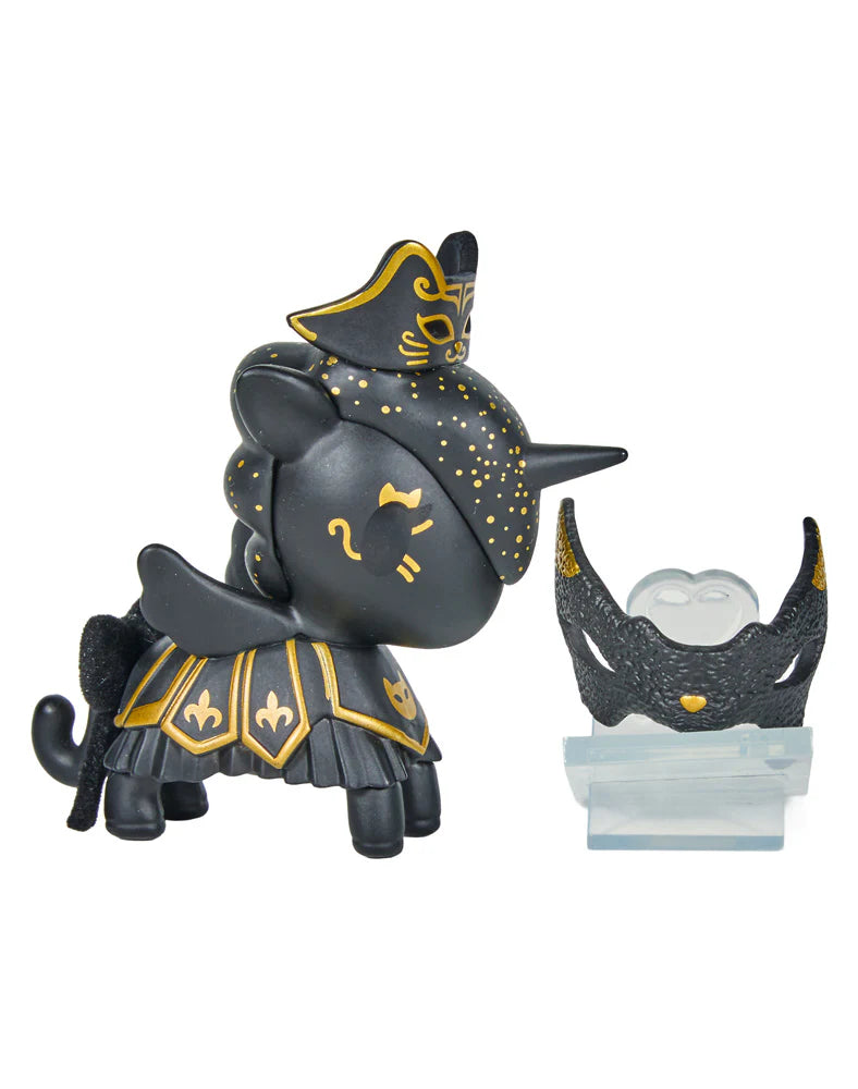 Step into a world of mystery and mischief with the Masquerade Unicorno Blind Box! Dressed to impress and ready for the grand ball, each Masquerade Unicorno features glittering masks, hidden identities, and dazzling details! Collect them all and let your Unicornos shine behind the mask!