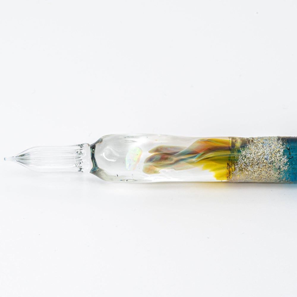 Tsukuyomi Blue Glass Dip Pen