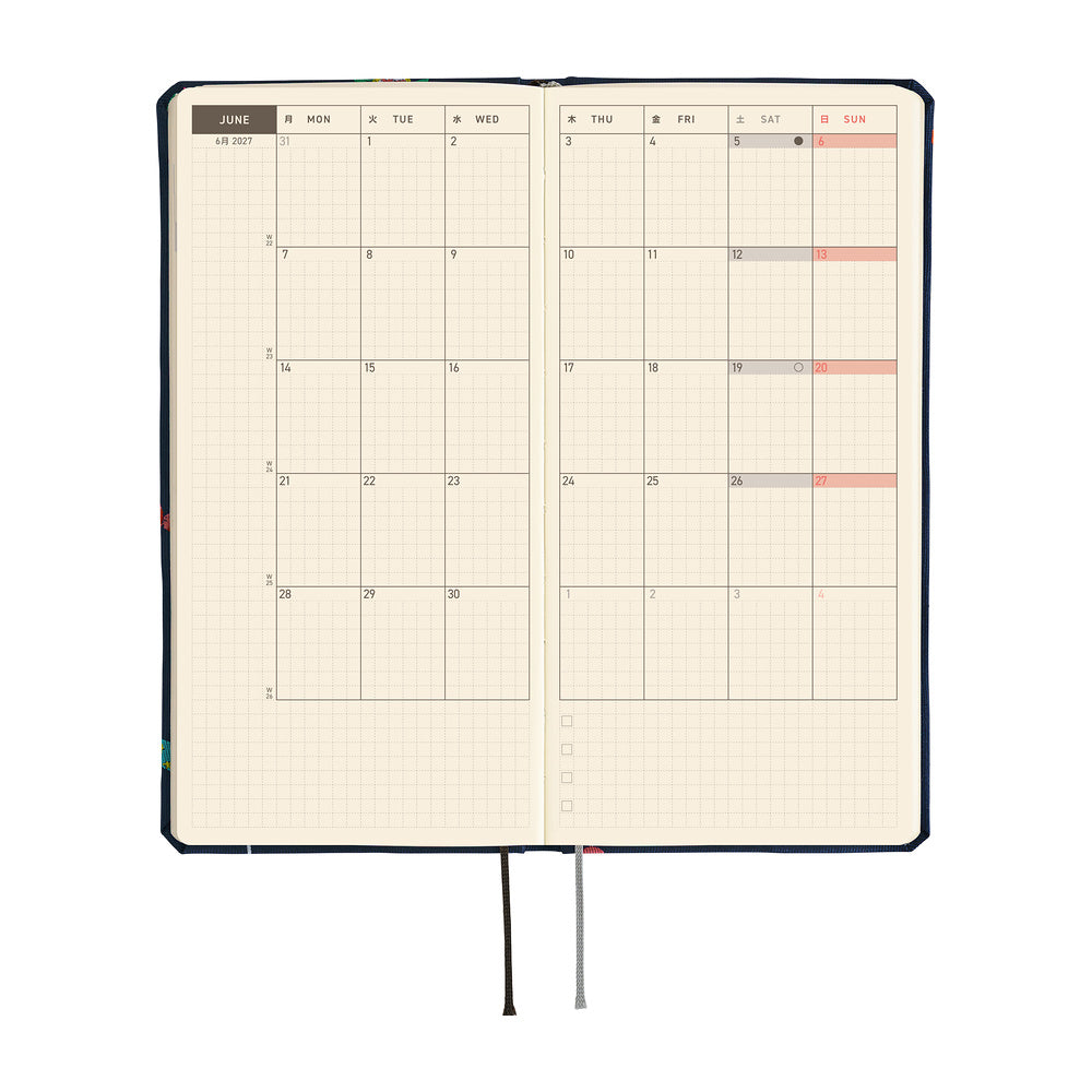 Hobonichi Techo Weeks 2027 - Bow & Tie: Candy Dream