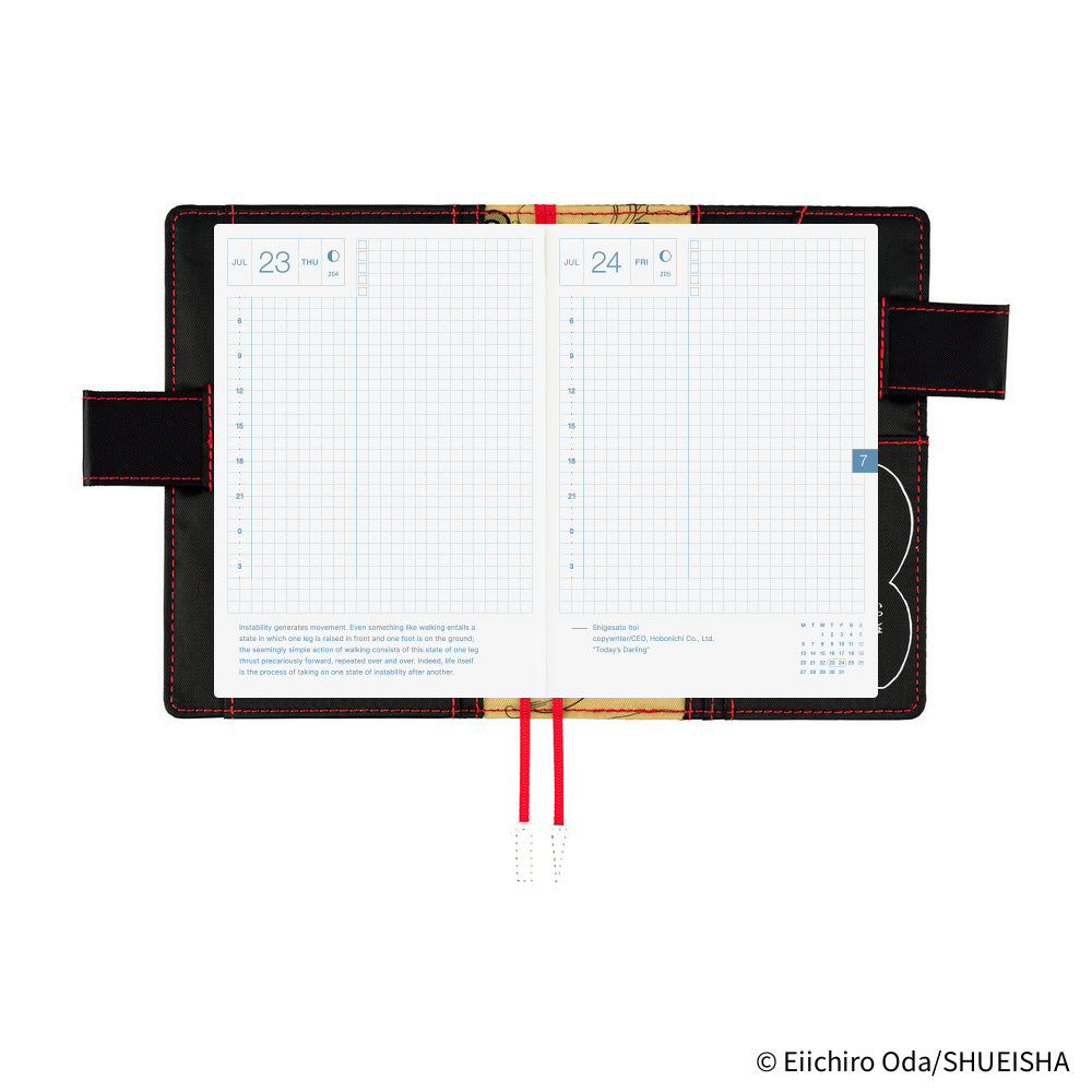 Hobonichi Techo A6 Cover - ONE PIECE magazine Straw Hat Luffy