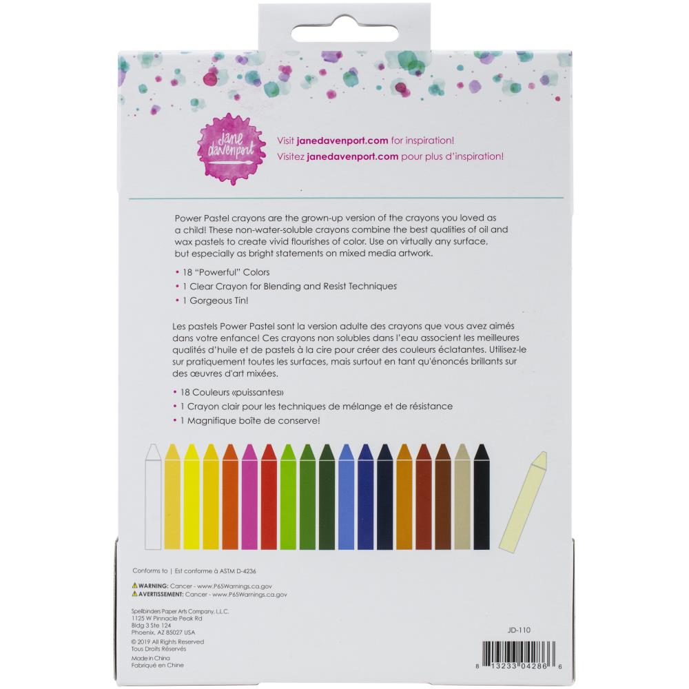 Crayones pastel al óleo Jane Davenport, paquete de 18
