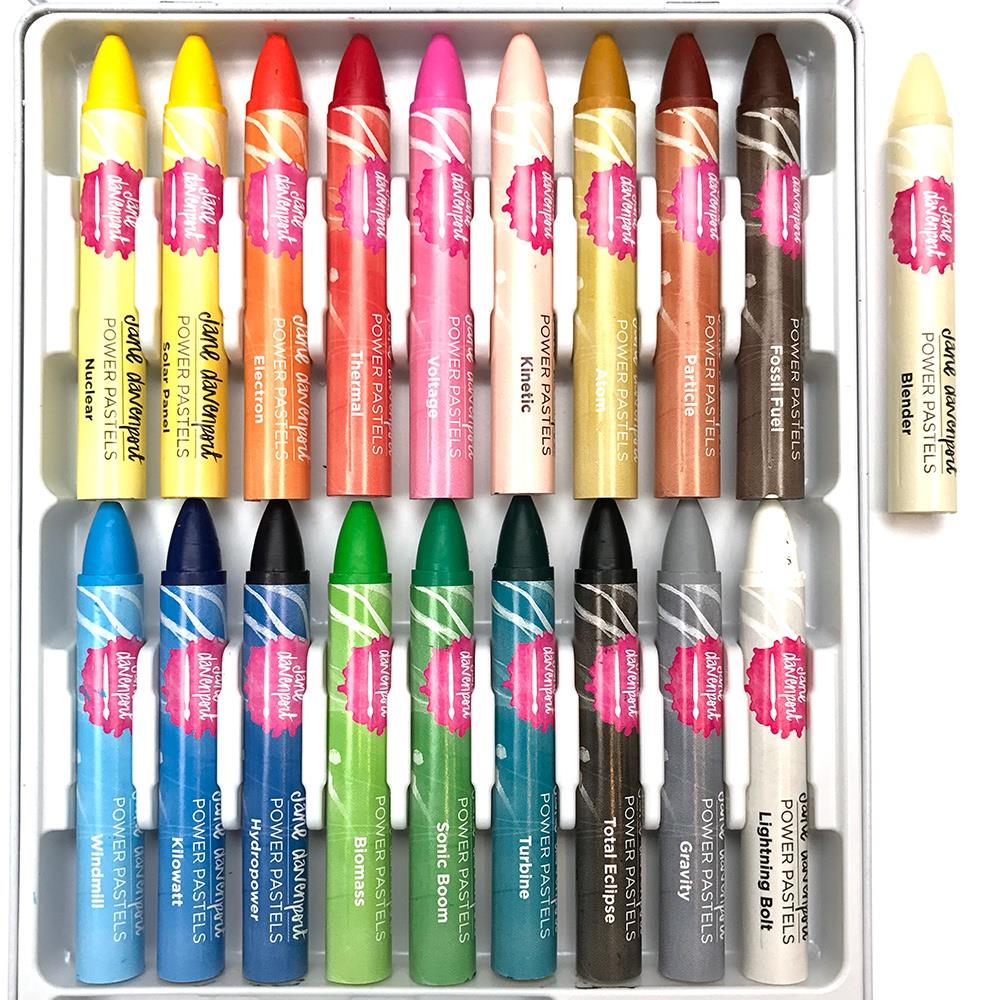 Crayones pastel al óleo Jane Davenport, paquete de 18