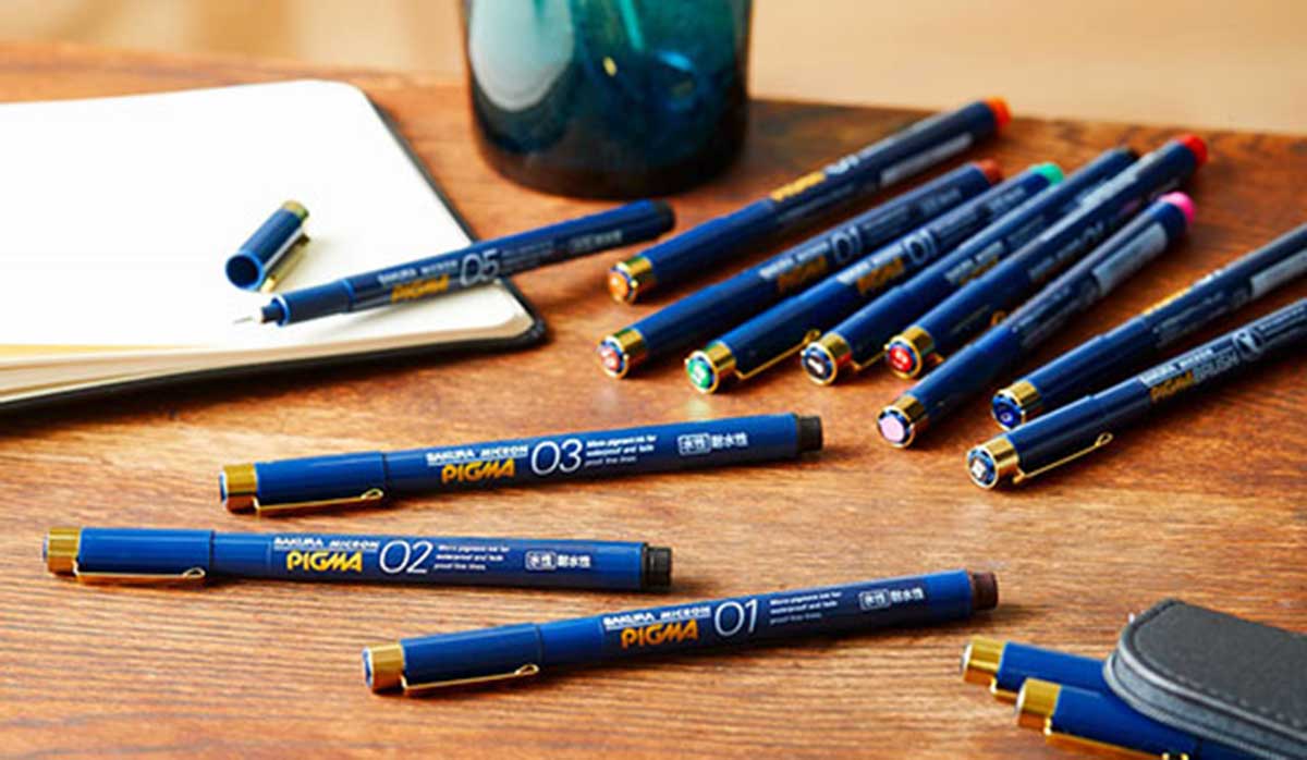 Sakura Pigma Micron Pen 5/Pkg Black Ink
