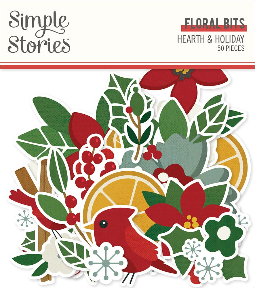 Hearth & Holiday Bits & Pieces Die-Cuts Floral 50/Pkg