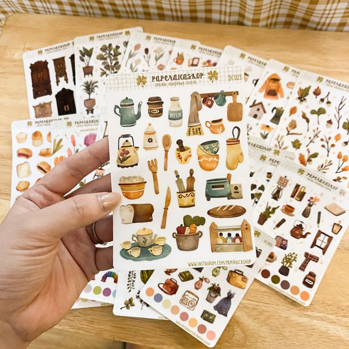 PaperaicaShop Cute Kitchen Stickers