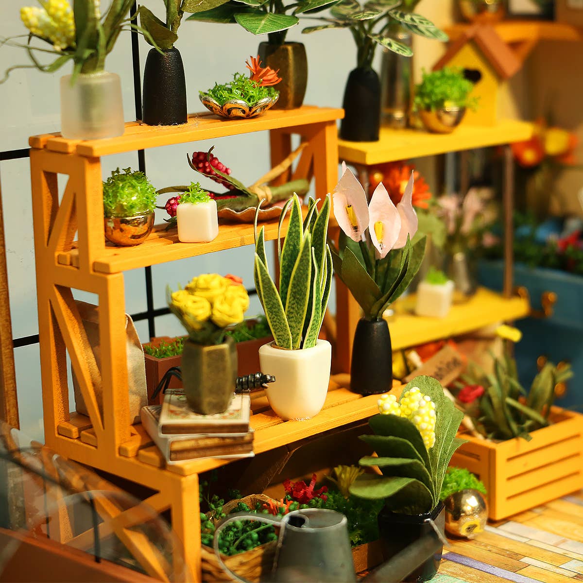 DIY 3D Wooden Puzzle Miniature House Cathy's Flower House