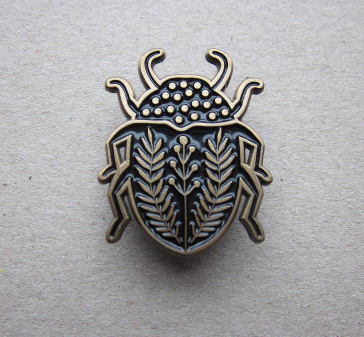 Beetle Enamel Pin Badge
