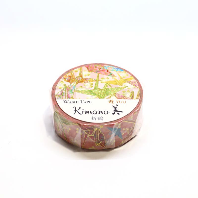 Kimono Orizuru Crane Origami Japanese Washi Tape