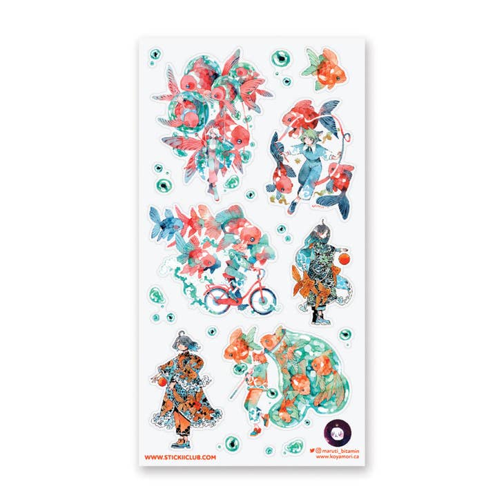 Guided by Goldfish Sticker Sheet