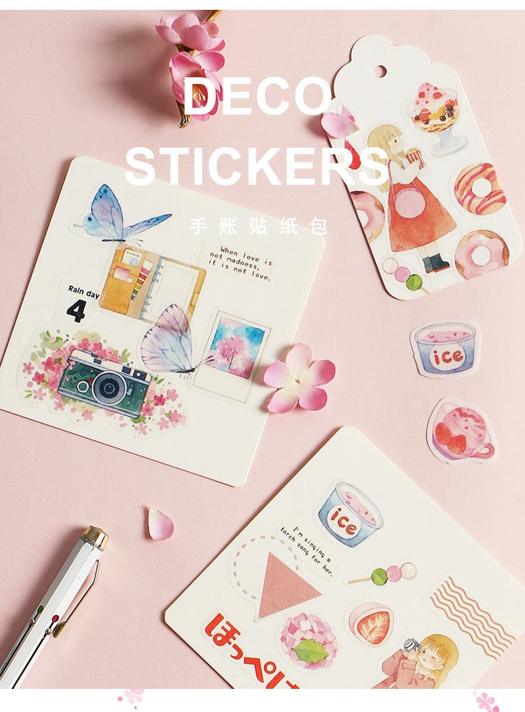 Pegatinas washi con palabras japonesas