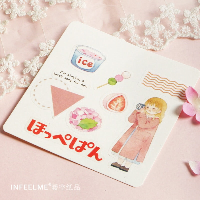 Pegatinas washi con palabras japonesas