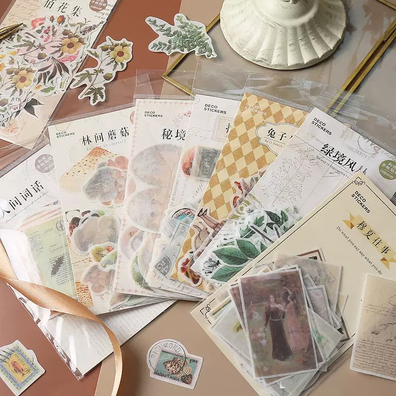 Pegatinas washi con la historia de la infancia (40 piezas)