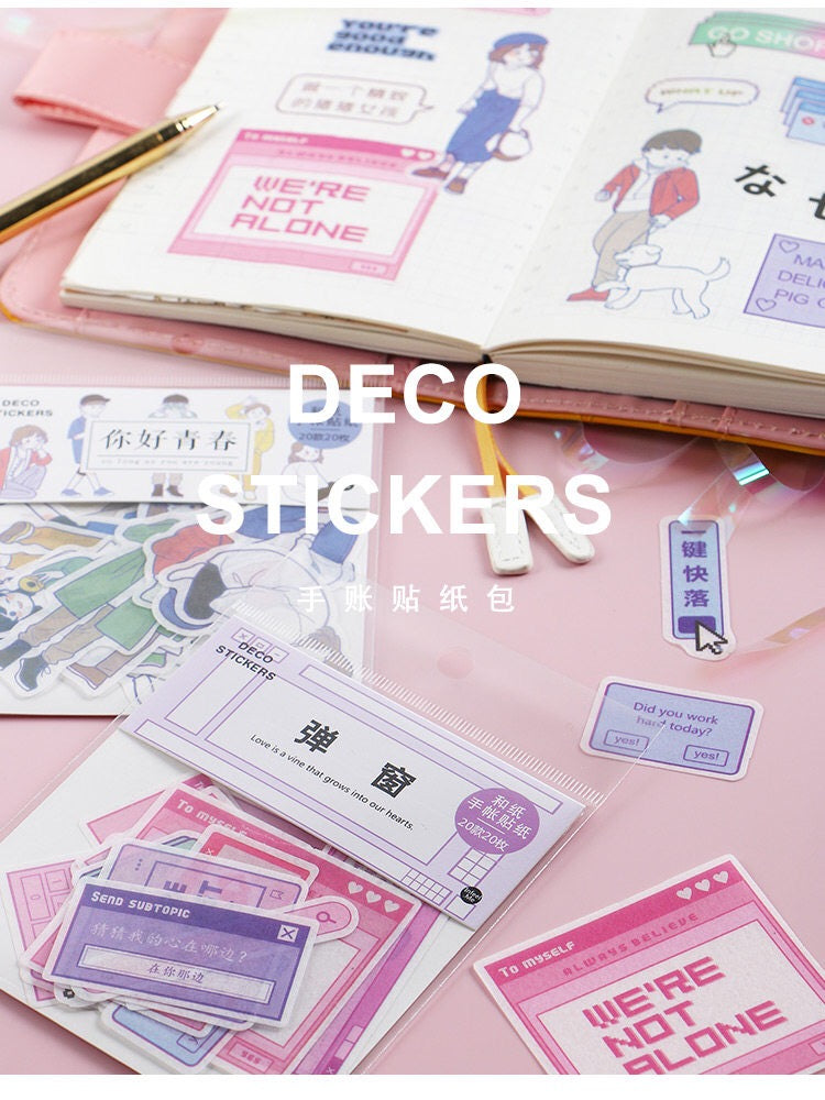 Pegatinas washi flake para adolescentes