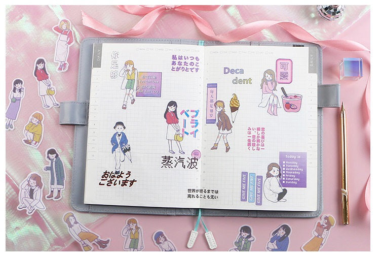 Pegatinas washi flake para adolescentes