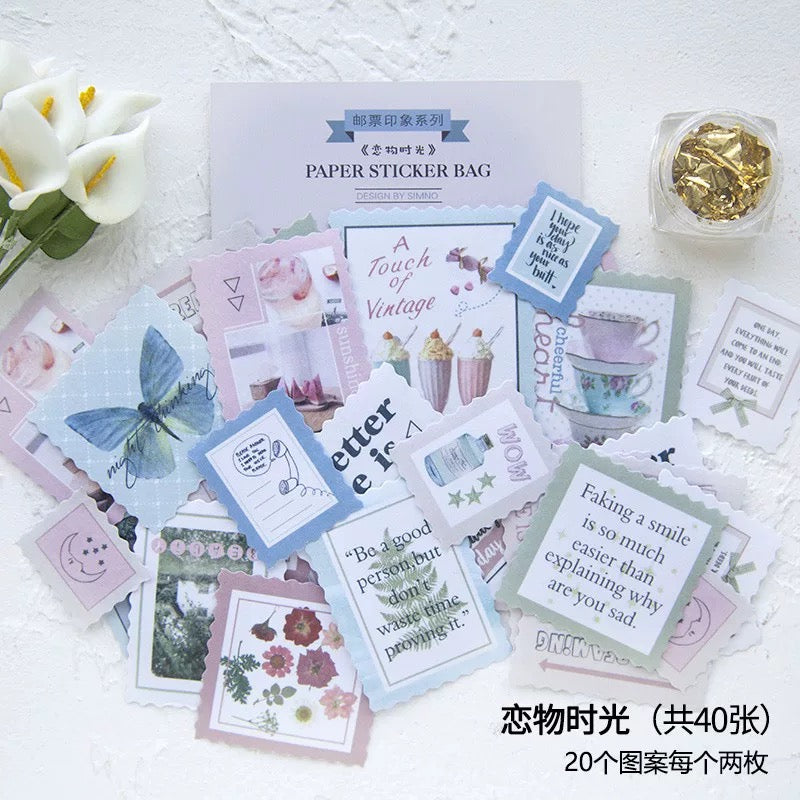 Shabby Stamp Washi Flake Sticker