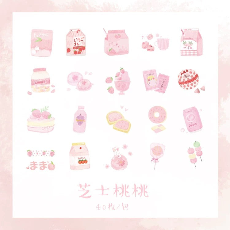 Pegatinas washi flake deliciosas