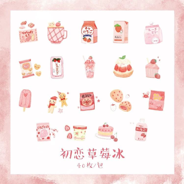 Pegatinas washi flake deliciosas