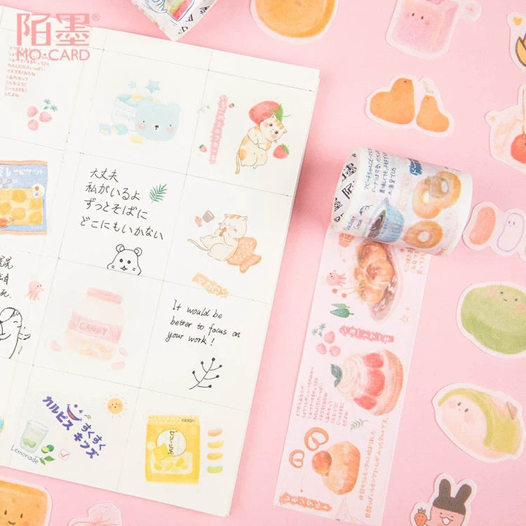Pegatinas washi flake deliciosas
