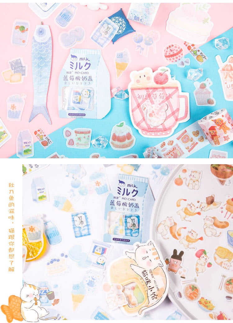 Pegatinas washi flake deliciosas