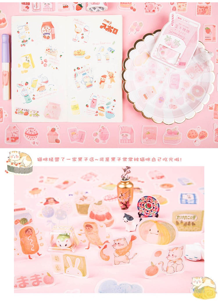 Pegatinas washi flake deliciosas