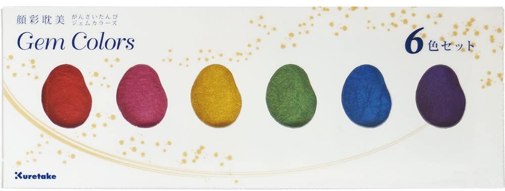 Kuretake Gansai Tambi Gem Colors 6 Color Set