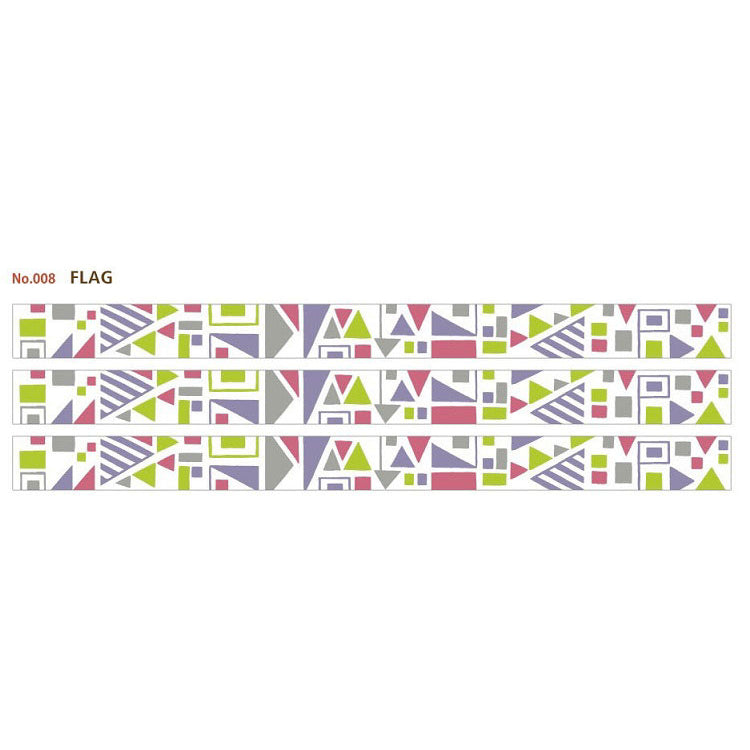 Material Michemon Flag Round Top Masking Tape